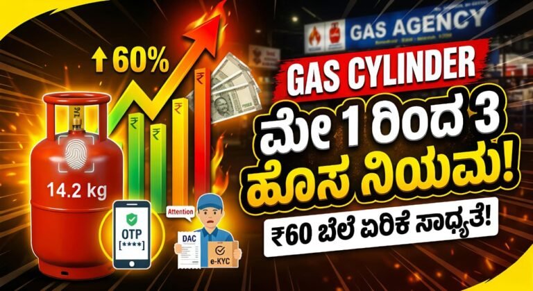 LPG ಸಿಲಿಂಡರ್ ಹೊಸ ನಿಯಮಗಳು ಮೇ 1
