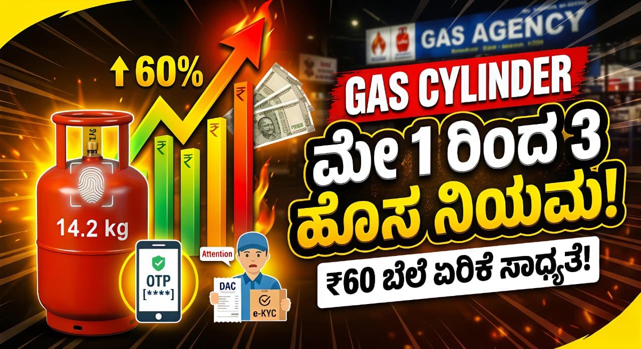 LPG ಸಿಲಿಂಡರ್ ಹೊಸ ನಿಯಮಗಳು ಮೇ 1