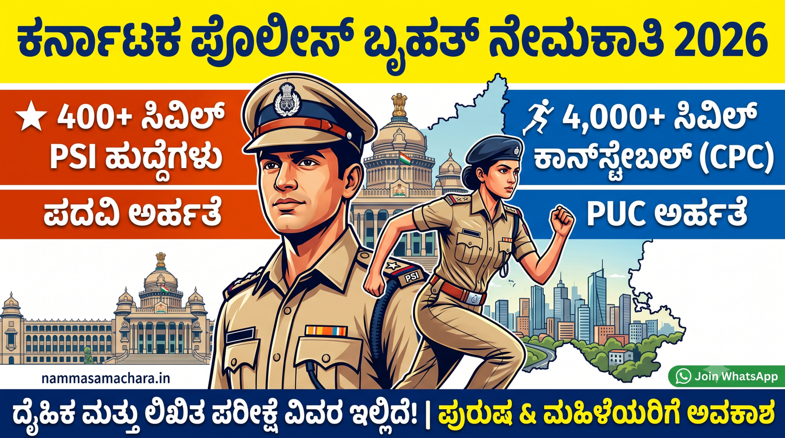 ಕರ್ನಾಟಕ ಪೊಲೀಸ್ ನೇಮಕಾತಿ 2026